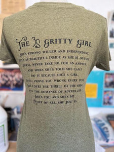 3S Gritty Girl Ladies Vneck Tshirt