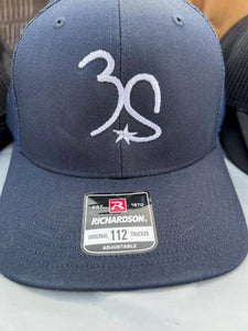 3S - logo embroidered on mesh snap back hat